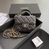 SA 샤* 클래식 탑핸들 플랩 코인퍼스 체인백 (AP2200) w9.5×h12.5×d3.5cm