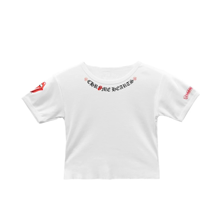 Chrome Hearts x Rolling Stones crop tee