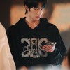 셀린느｜25AW 트리오엄프 프린트 후드 스웨트셔츠